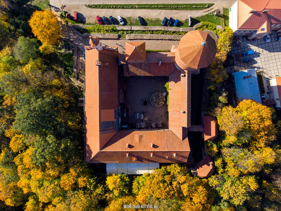 Zamek - widok z góry