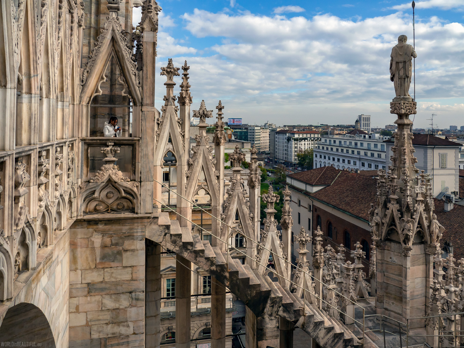 Zwiedzanie dachu katedry