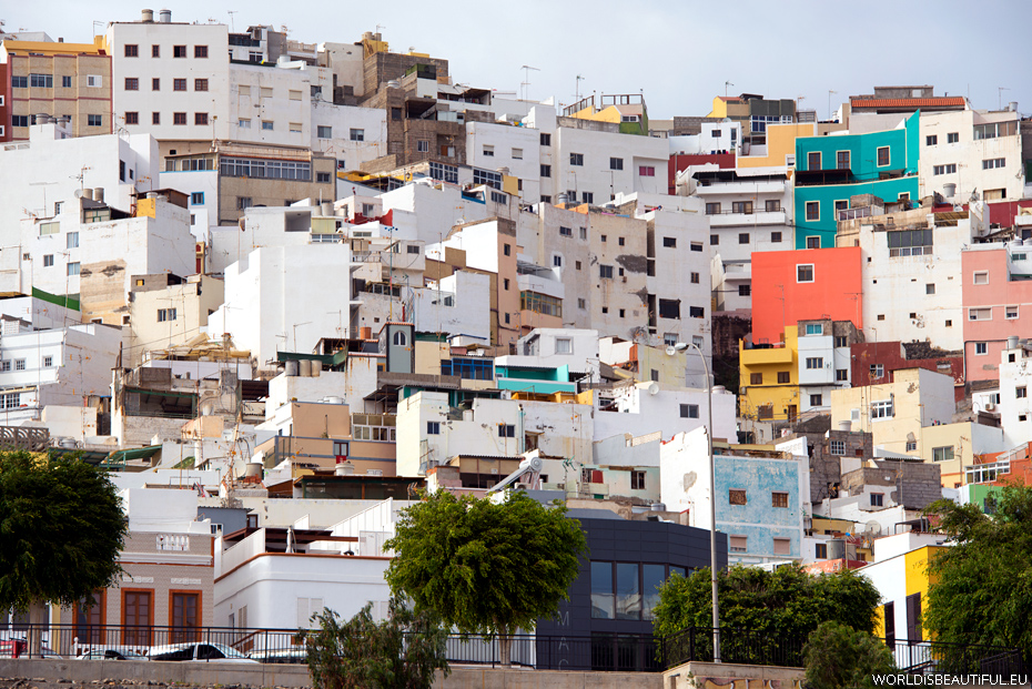 Domy na wzgórzu w Las Palmas