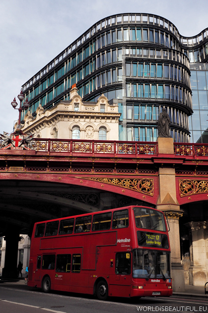 Londyński autobus i Holborn Viaduct
