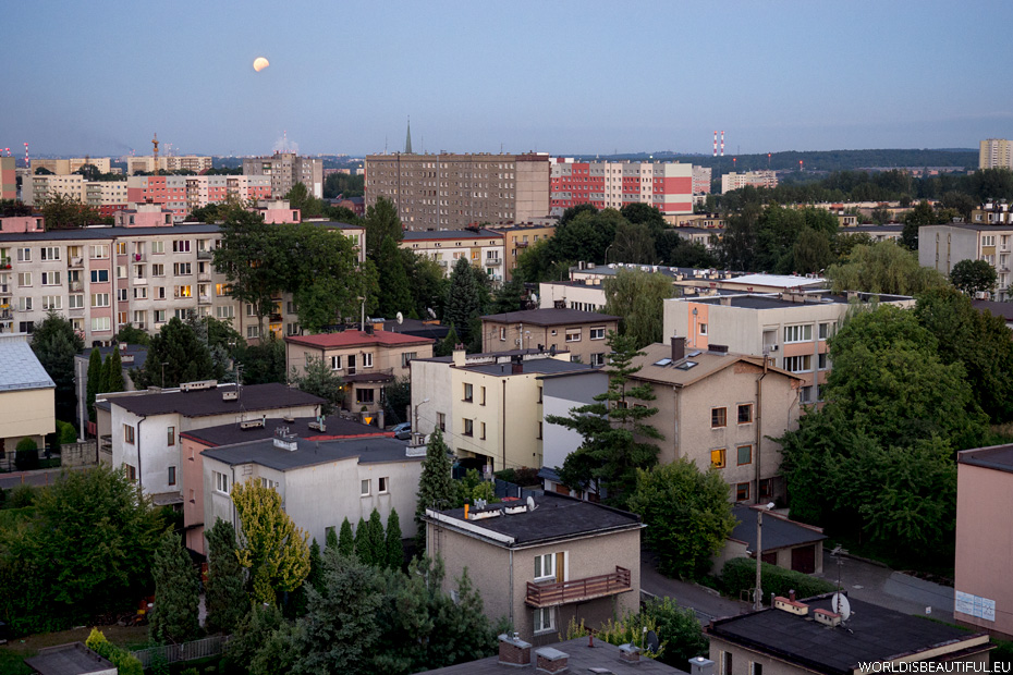 Zaćmienie księżyca w Katowicach