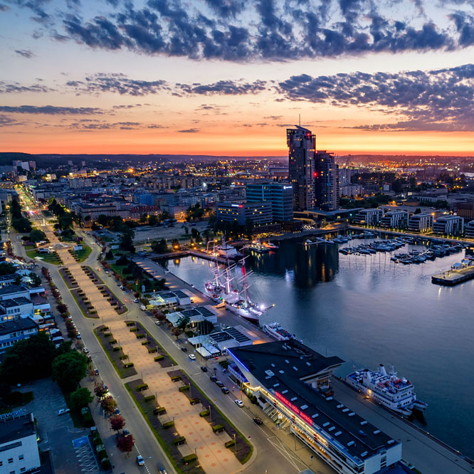 Gdynia from a bird's eye view