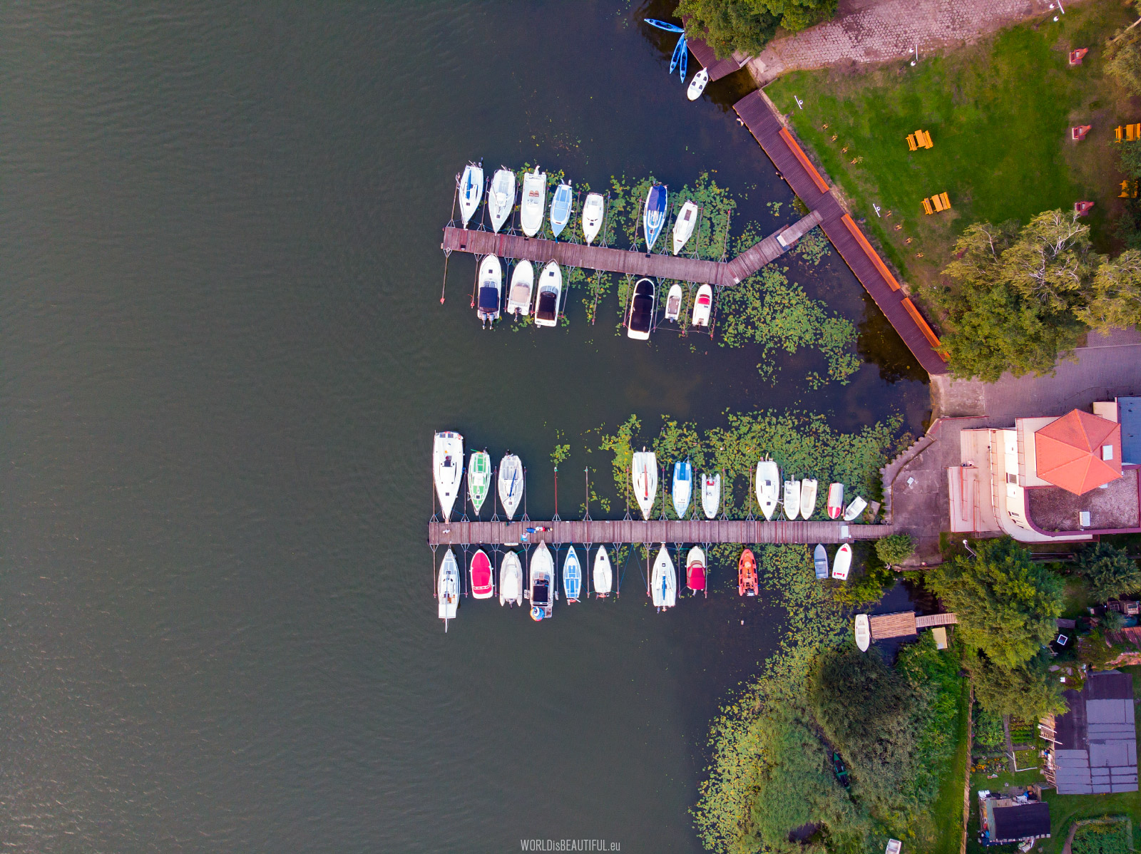 Marina on the Drwęckie Lake