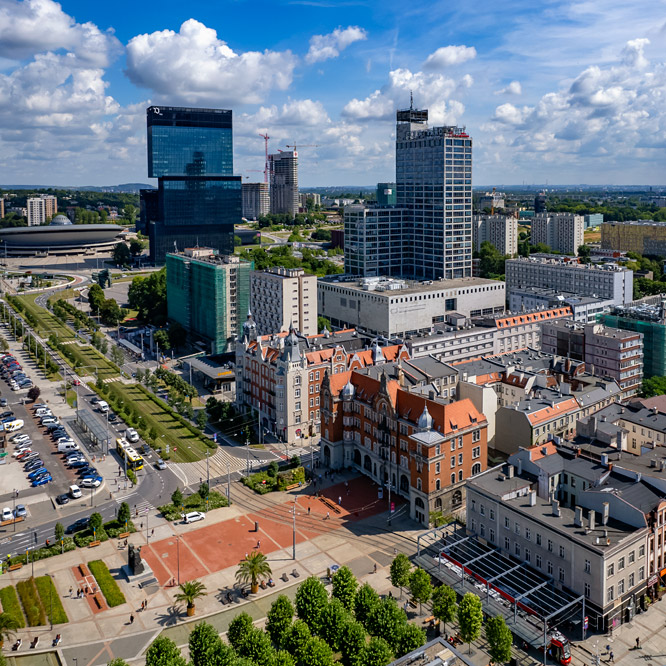 Katowice from above