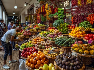 Rynek w Funchal - Mercado dos Lavradores