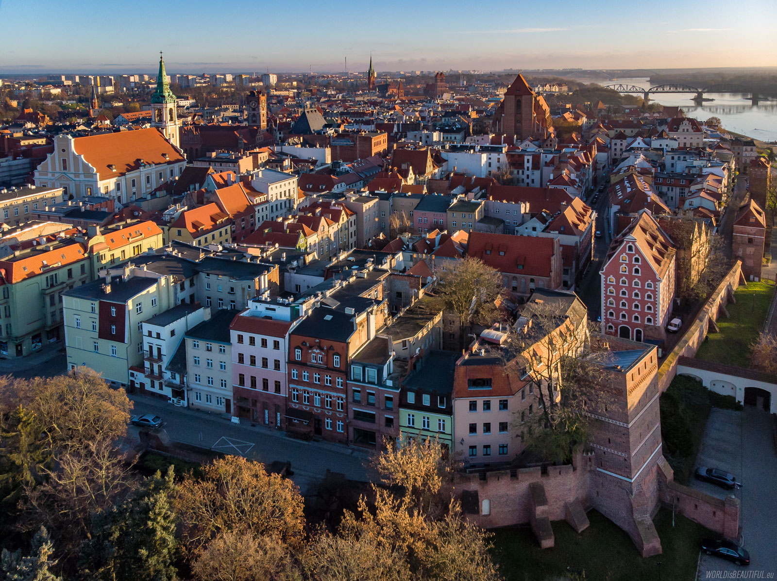 Toruń from a bird's eye view