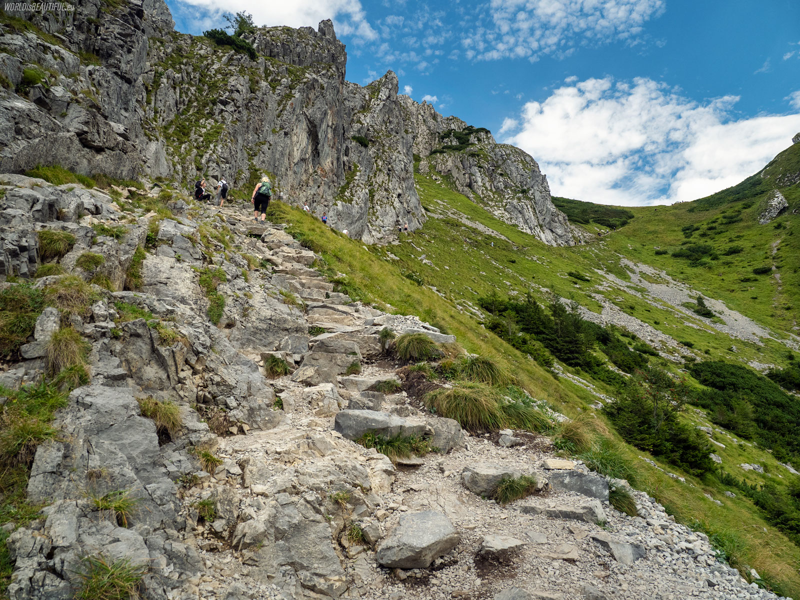 Hiking trail to Giewont
