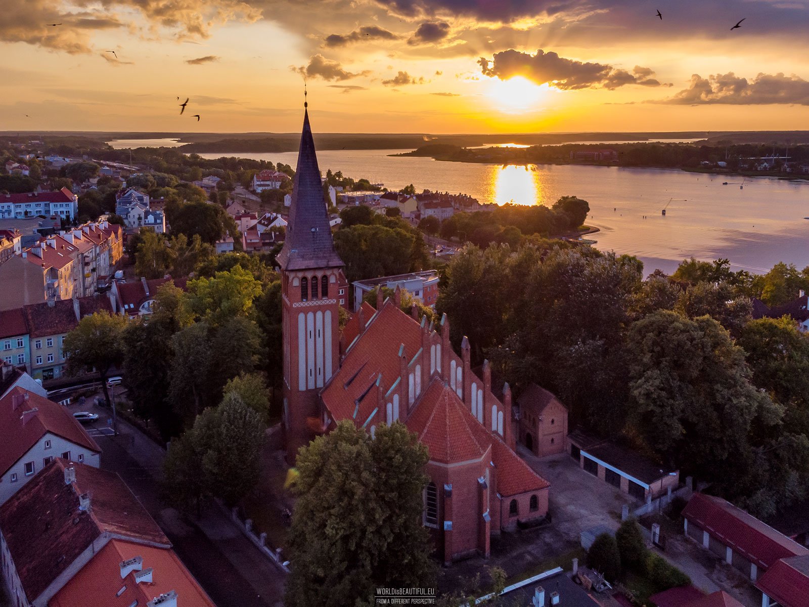 Sunset in Ostróda