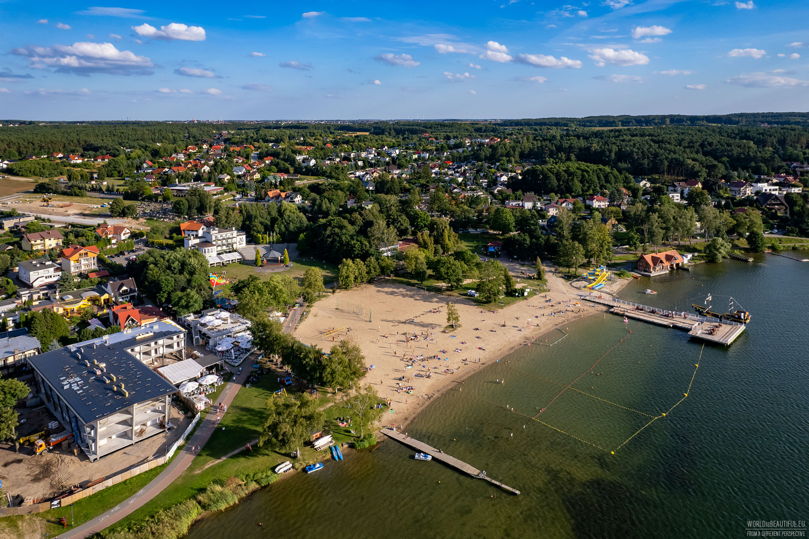 Beach and swimming area, Charzykowy