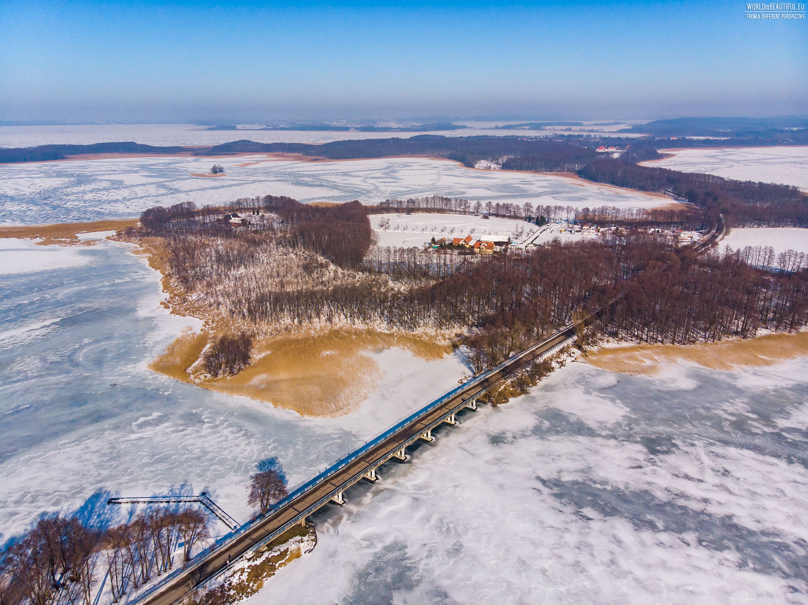 Zimowy widok na Most Sztynorcki