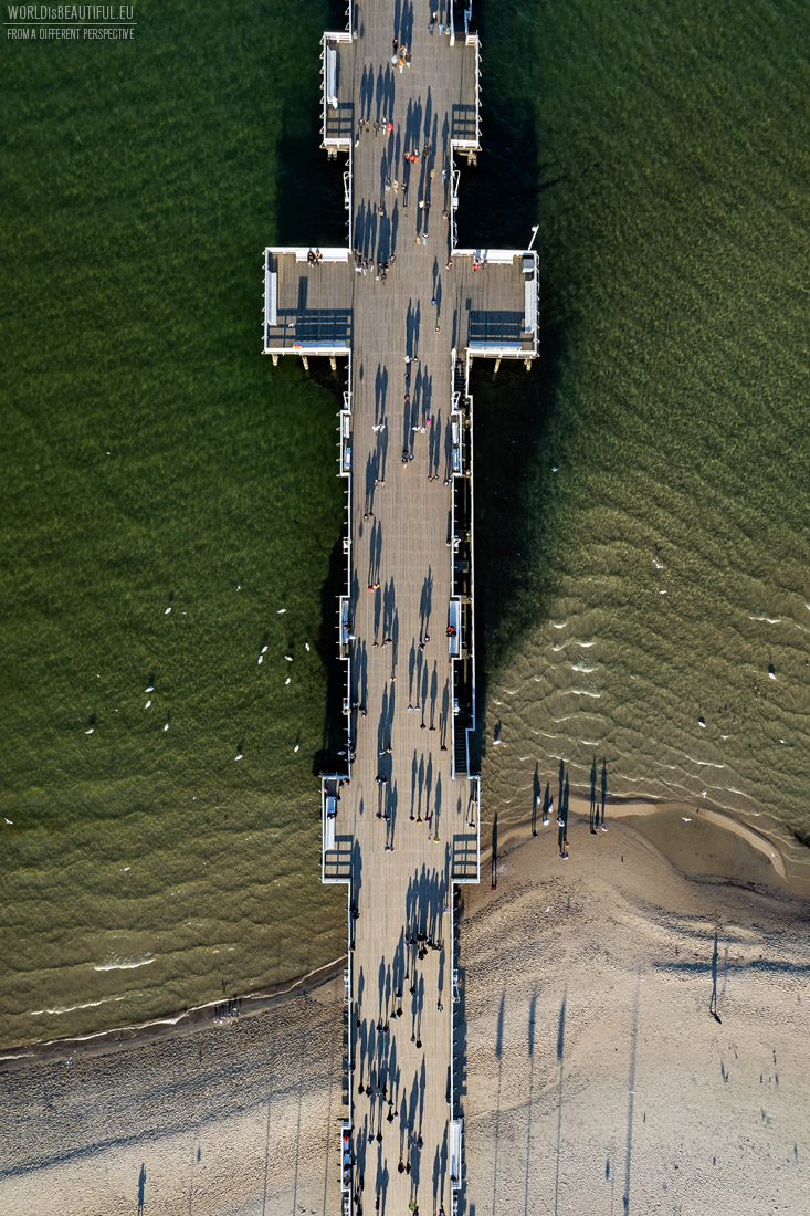 Walk on the pier in Sopot