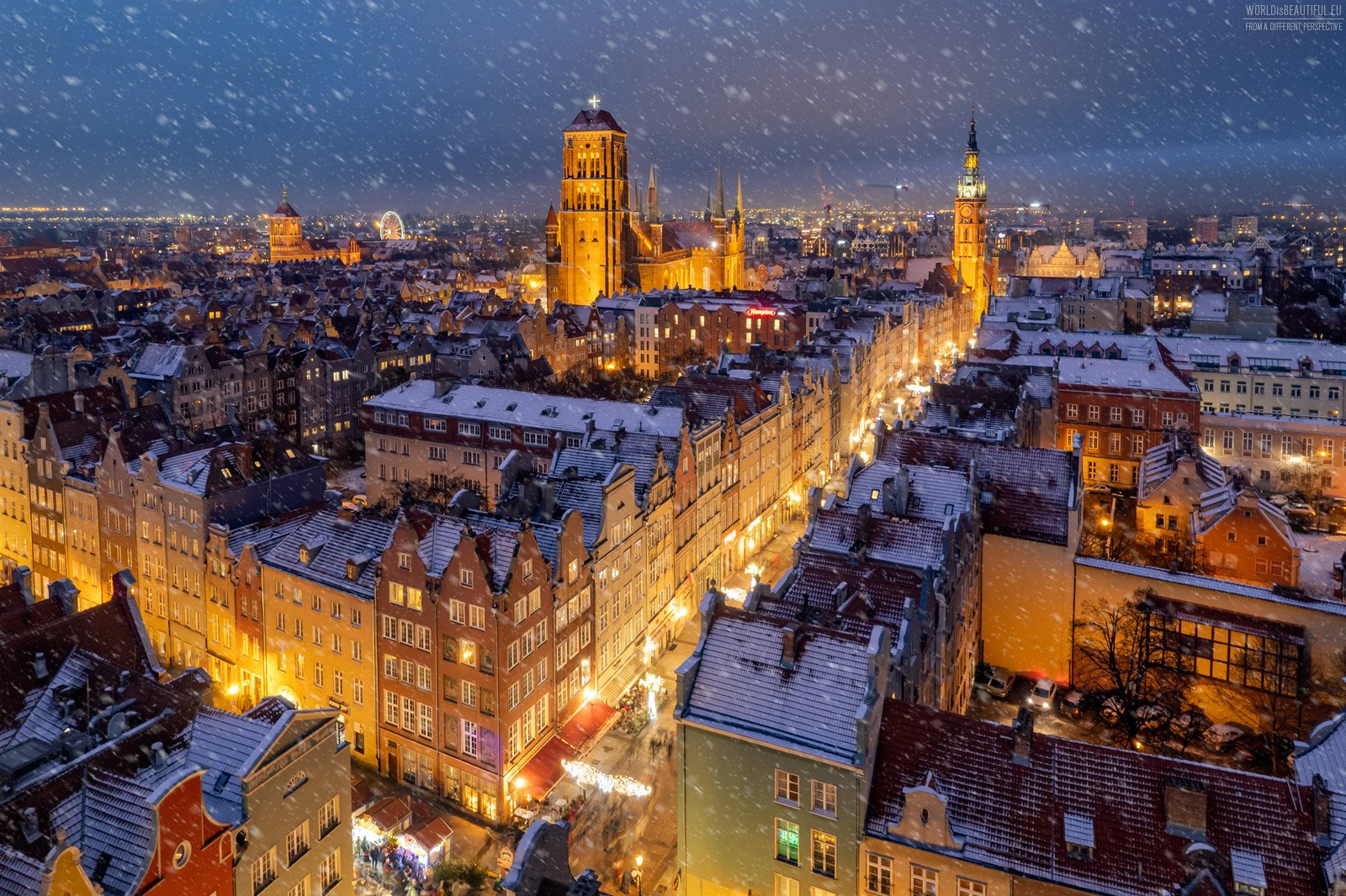 Gdansk winter atmosphere