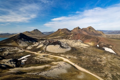 Wulkaniczne krajobrazy na Islandii