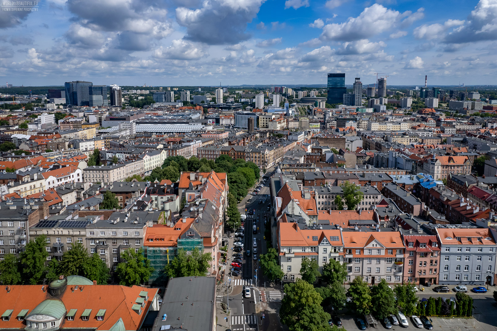 Katowice from the bird's eye view