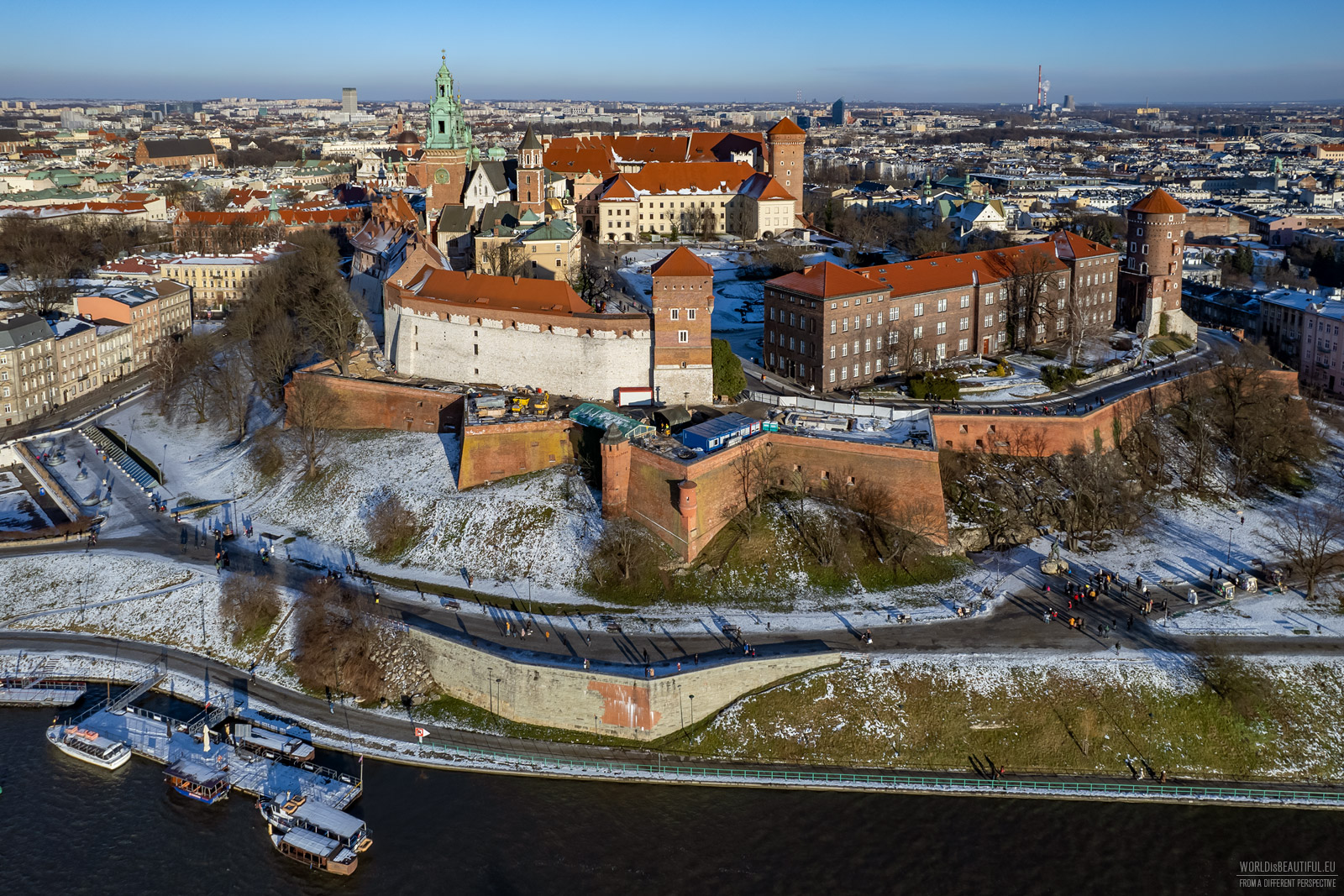 Widok na Wawel od strony Wisły