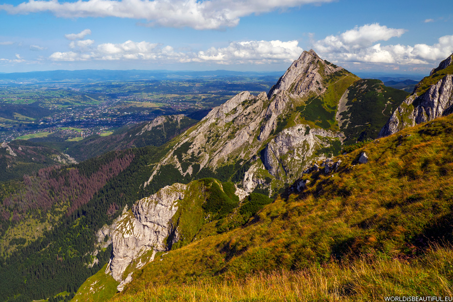 Giewont i piękna pogoda w Tatrach