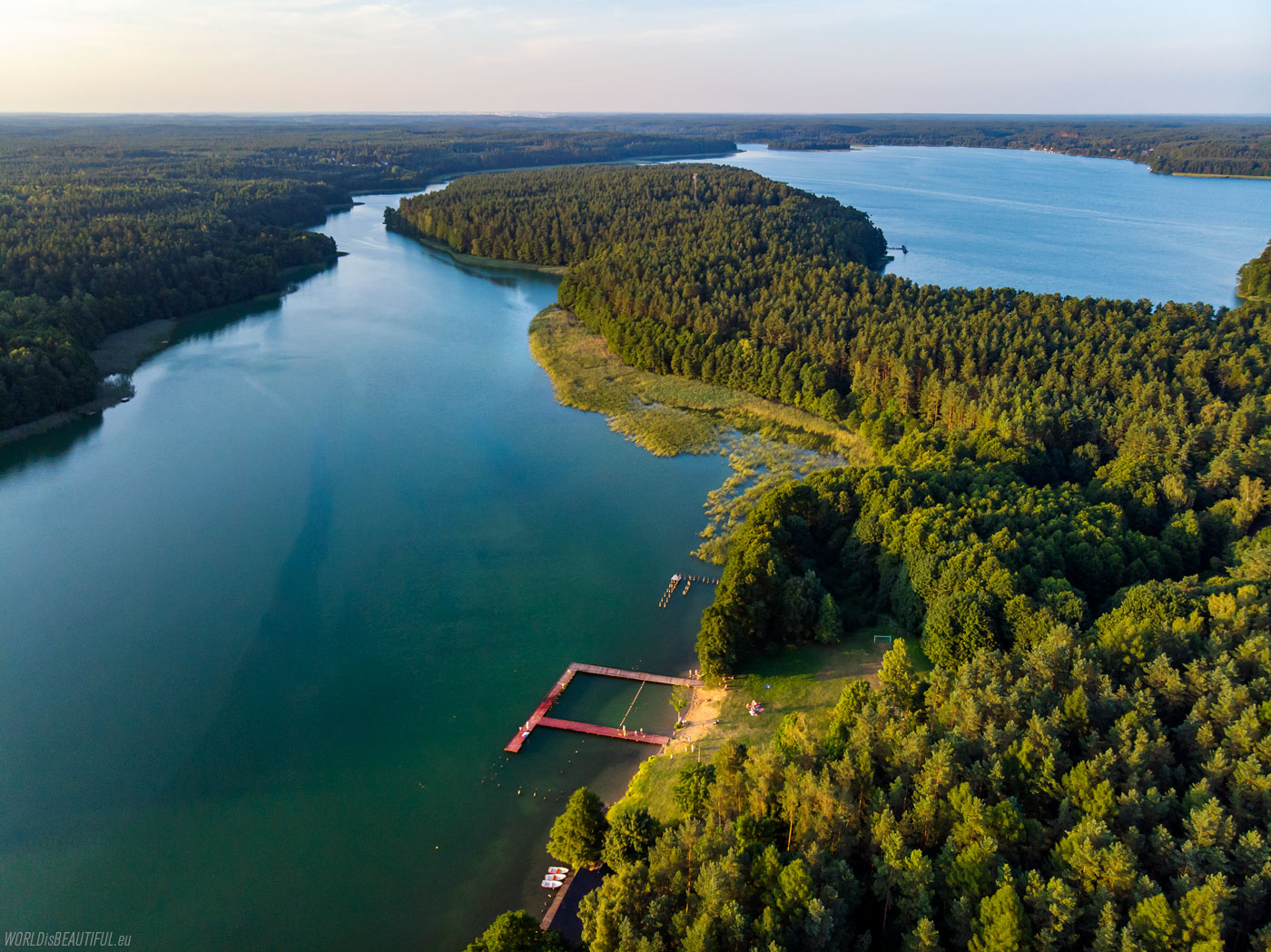 Lakes near Olsztynek in Poland